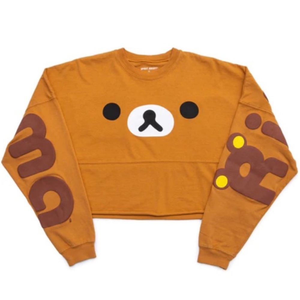 NWT JapanLA Rilakkuma Cropped Spirit Jersey & Korilakkuma Face Face Mask Bundle